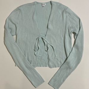 Tie front long sleeve